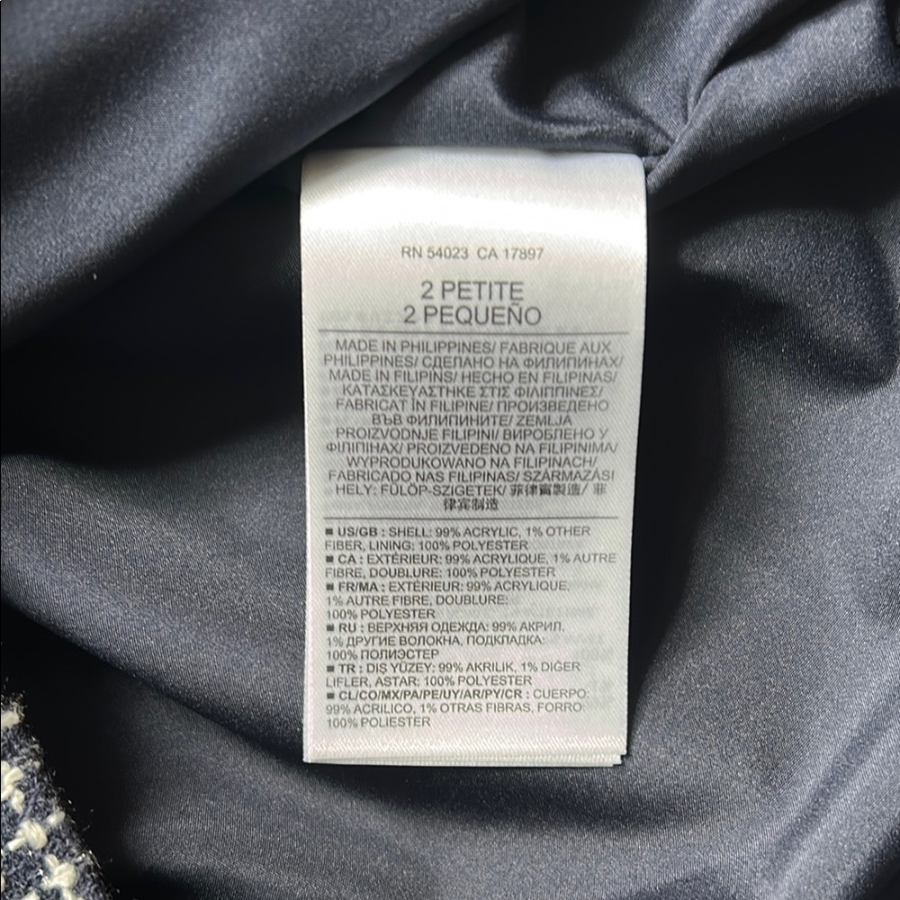 Banana Republic Navy Blue and White Sheath Mini Dress - Picture 4 of 4